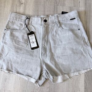 G Star Raw Sterling Grey Denim  Shorts NWT SZ 29 Type 89 Cut Off MSRP $110
